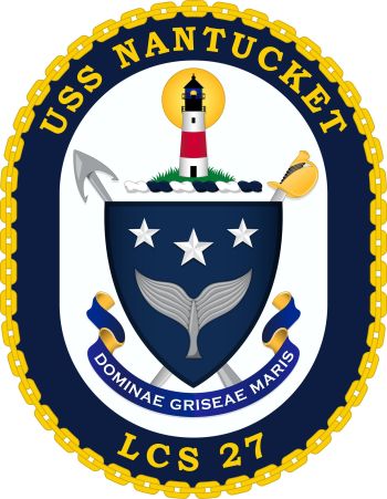 Coat of arms (crest) of the Littoral Combat Ship USS Nantucket (LCS-27)
