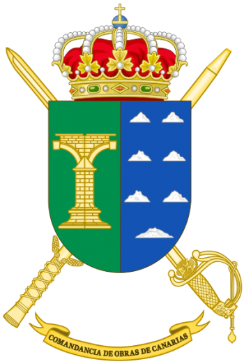 Coat of arms (crest) of the 5th Construction Command, Spanish Army
