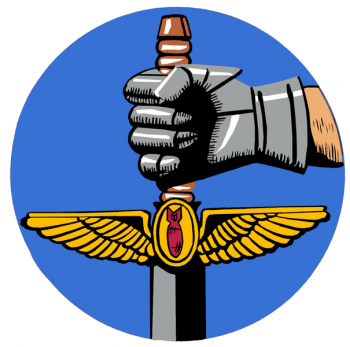 Coat of arms (crest) of the 25th Air Support Operations Squadron, US Air Force