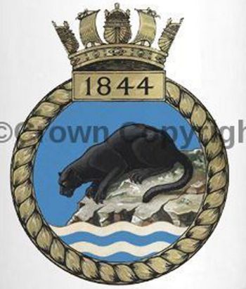 Coat of arms (crest) of the No 1844 Squadron, FAA