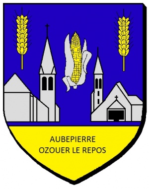 Blason de Aubepierre-Ozouer-le-Repos/Arms of Aubepierre-Ozouer-le-Repos