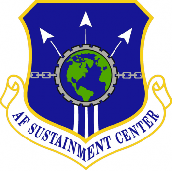 Coat of arms (crest) of the Air Force Sustainment Center, US Air Force