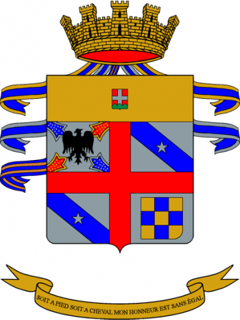 Arms of 4th Cavalry Regiment Genova Cavalleria, Italian Army