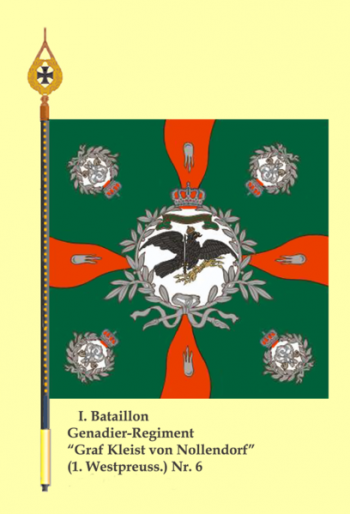 Arms of Grenadier Regiment Count Kleist von Nollendorf (1st West Prussian) No 6, Germany