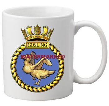 Coat of arms (crest) of the HMS Gosling, Royal Navy