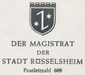 Wappen von Rüsselsheim/Coat of arms (crest) of Rüsselsheim