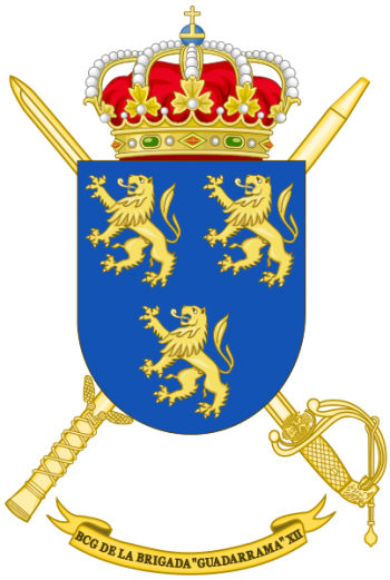 Coat of arms (crest) of the Brigade Guadarrama XII Headquarters Battalion, Spanish Army