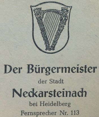 Wappen von Neckarsteinach/Coat of arms (crest) of Neckarsteinach