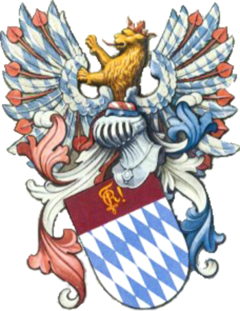Wappen von Katholische Bayerische Studentenverbindung Rhaetia München/Arms (crest) of Katholische Bayerische Studentenverbindung Rhaetia München