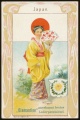Arms, Flags and Types of Nations trade card Diamantine Japan