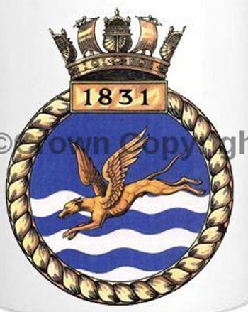 Coat of arms (crest) of the No 1831 Squadron, FAA
