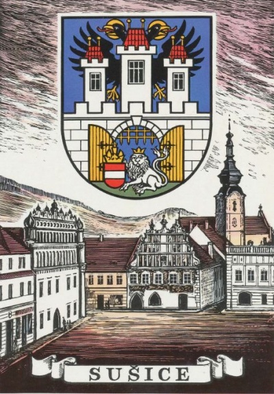 Coat of arms (crest) of Sušice (Klatovy)