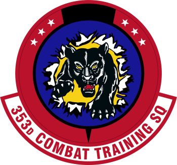 Coat of arms (crest) of the 353rd Combat Training Squadron, US Air Force