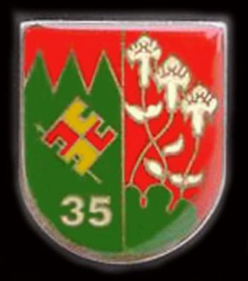 Coat of arms (crest) of the Headquarters Company, Armoured Grenadier Brigade 35, German Army
