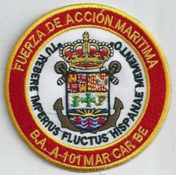 Coat of arms (crest) of the Support Ship Mar Caribe (A-101), Spanish Navy