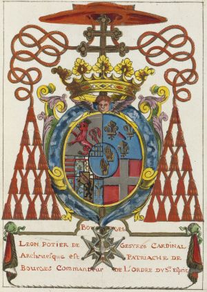Arms (crest) of Léon Potier de Gesvres