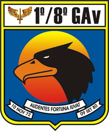 Arms of 1st Squadron, 8th Aviation Group, Brazilian Air Force