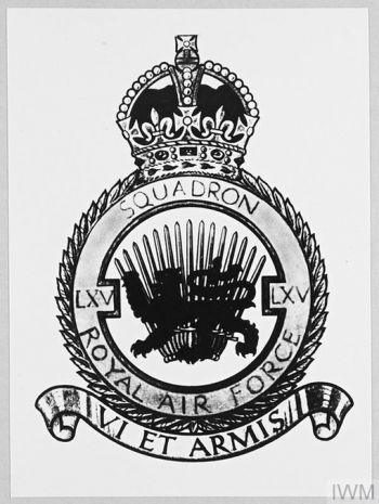 Coat of arms (crest) of the No 65 Squadron, Royal Air Force