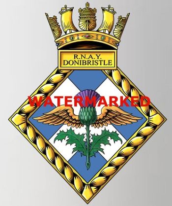 Coat of arms (crest) of the Royal Naval Aircraft Yard Donibristle, Royal Navy
