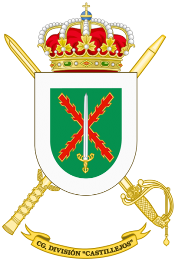 Coat of arms (crest) of the Division Castillejos Headquarters, Spanish Army