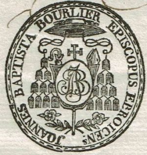 Arms (crest) of Jean-Baptiste Bourlier