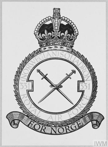 Coat of arms (crest) of the No 331 (Norwegian) Squadron, Royal Air Force