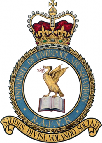Coat of arms (crest) of the University of Liverpool Air Squadron, Royal Air Force Volunteer Reserve
