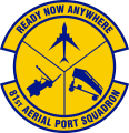 81st Aerial Port Squadron, US Air Force.png