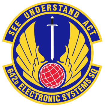 Coat of arms (crest) of the 642nd Electronic Systems Squadron, US Air Force