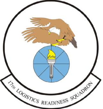 Coat of arms (crest) of the 17th Logistics Readiness Squadron, US Air Force
