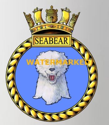 Coat of arms (crest) of the HMS Seabear, Royal Navy