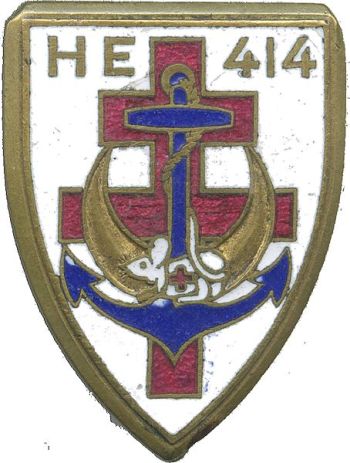 Coat of arms (crest) of the 414th Evacuation Hospital, French Army