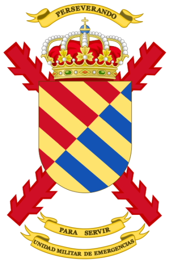 Coat of arms (crest) of the Military Emergencies Unit, Spain