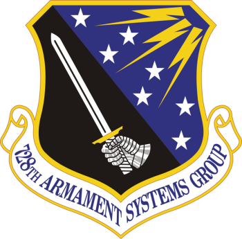 Coat of arms (crest) of the 728th Armament Systems Group, US Air Force