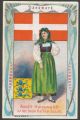 Arms, Flags and Types of Nations trade card Denmark Hauswaldt Kaffee