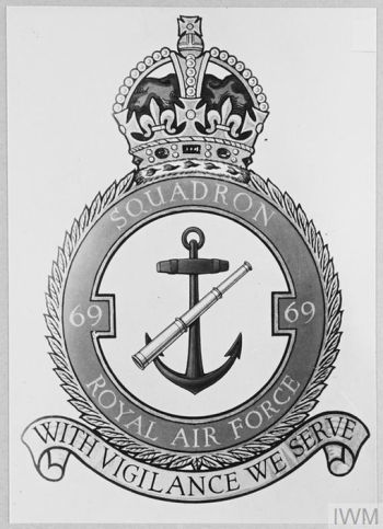 Coat of arms (crest) of the No 69 Squadron, Royal Air Force