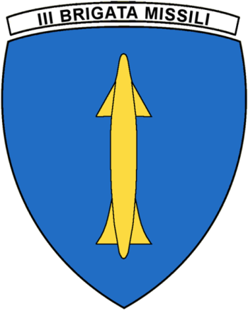 Coat of arms (crest) of the III Missile Brigade Aquileia, Italian Army