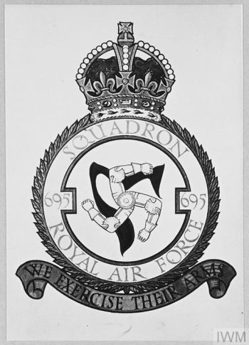 Coat of arms (crest) of the No 695 Squadron, Royal Air Force