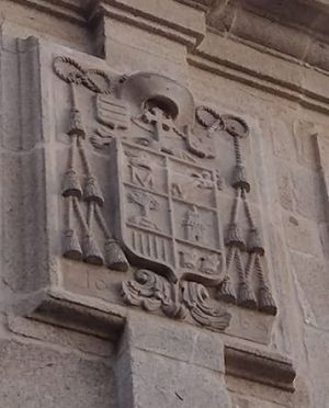 Arms of Alfonso de la Peña Montenegro