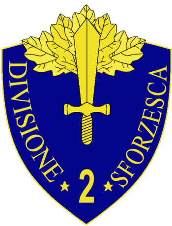 Coat of arms (crest) of the 2nd Infantry Division Sforzesca, Italian Army