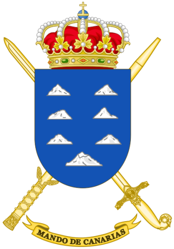 Coat of arms (crest) of the Canarias Forces Command, Spanish Army