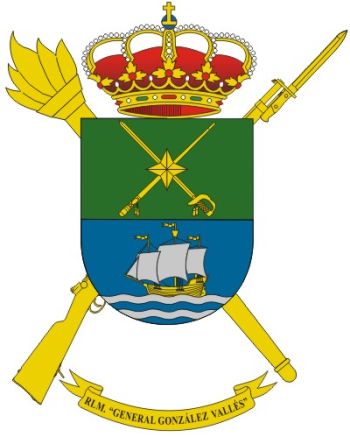 Coat of arms (crest) of the General Gonzáles Vallés Military Logistics Residency, Spanish Army
