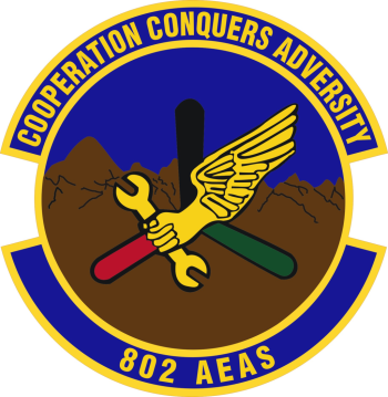 Coat of arms (crest) of the 802nd Air Expeditionary Advisory Squadron, US Air Force