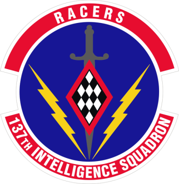 Coat of arms (crest) of the 137th Intelligence Squadron, US Air Force