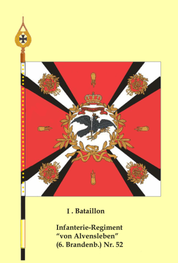Coat of arms (crest) of Infantry Regiment von Alvensleben (6th Brandenburgian) No 52, Germany