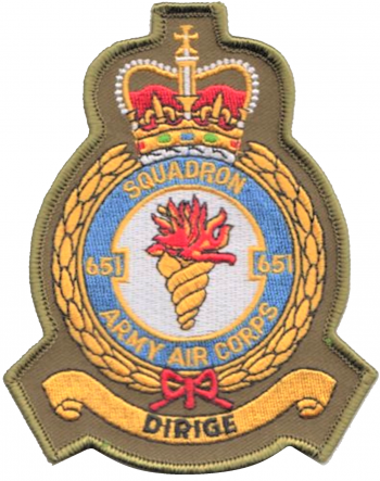 Coat of arms (crest) of the No 651 Squadron, AAC, British Army