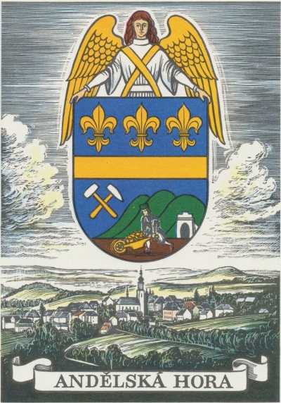 Arms (crest) of Andělská Hora (Bruntál)