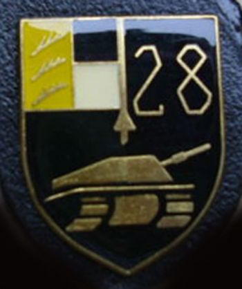 Coat of arms (crest) of the Headquarters Company, Armoured Brigade 28, German Army
