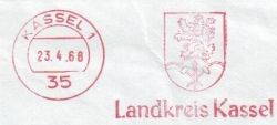 alt=Wappen von Landkreis Kassel/Arms (crest) of the Kassel district