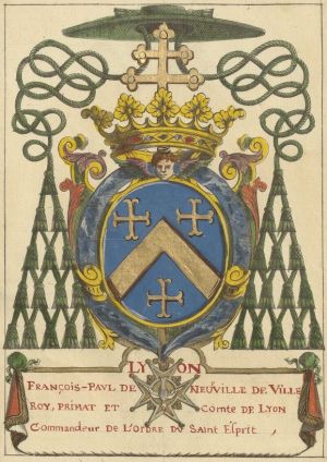 Arms of François-Paul de Neufville de Villeroy